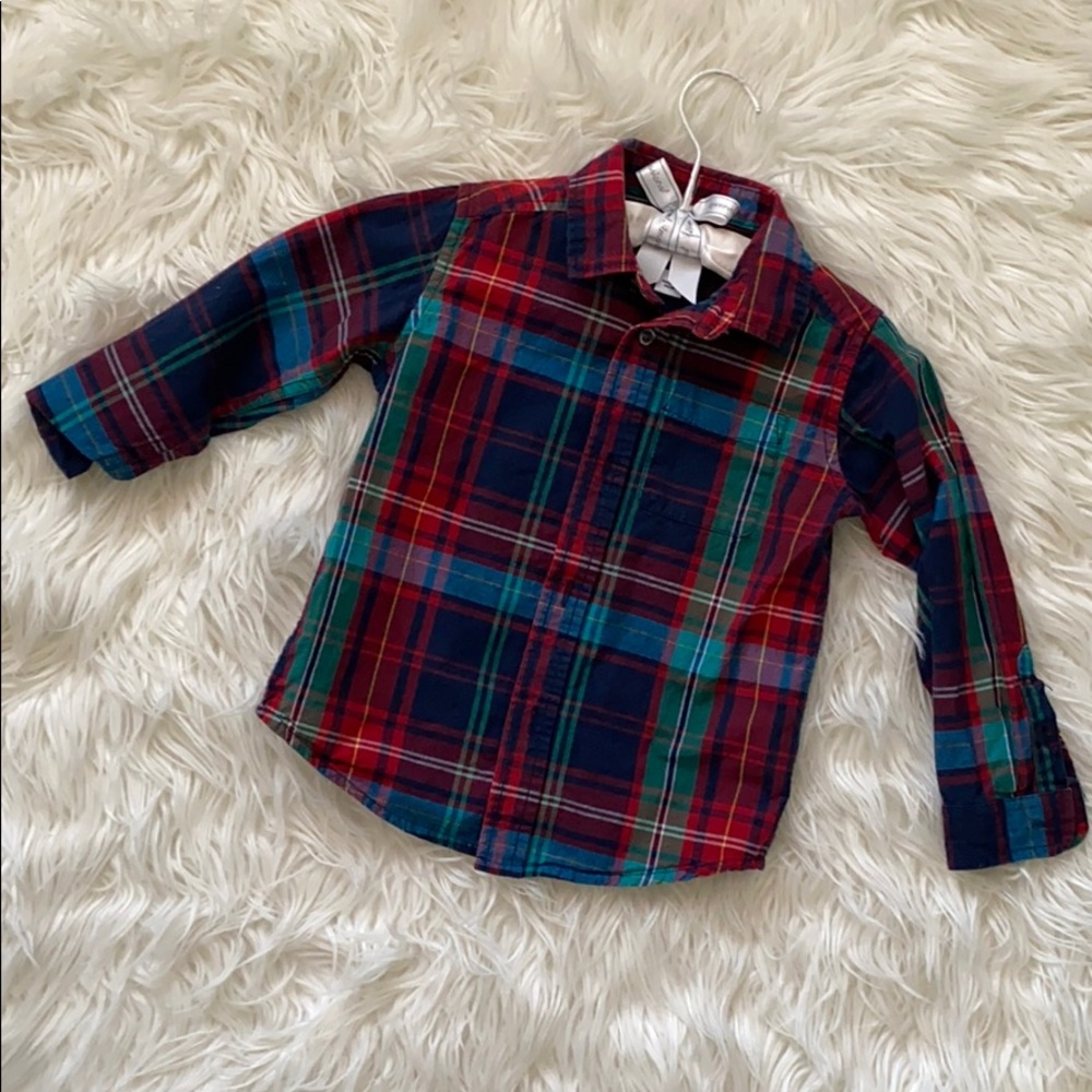Lightly worn boy button down shirt.